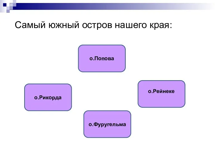 Самый южный остров нашего края: о.Фуругельма о.Попова о.Рикорда о.Рейнеке