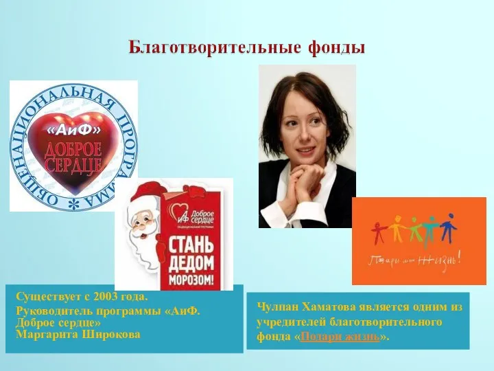 Существует с 2003 года. Руководитель программы «АиФ. Доброе сердце» Маргарита