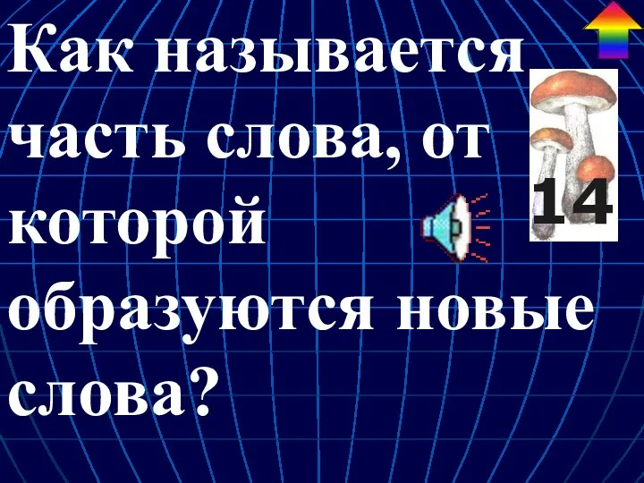 Как называется часть слова, от которой образуются новые слова?