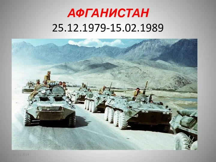 АФГАНИСТАН 25.12.1979-15.02.1989