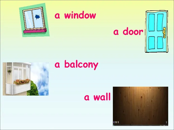 a window a door a balcony a wall