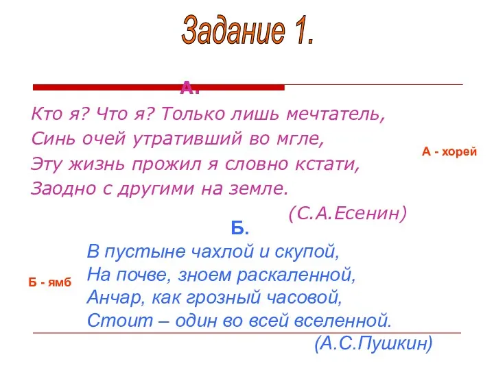 А. Кто я? Что я? Только лишь мечтатель, Синь очей