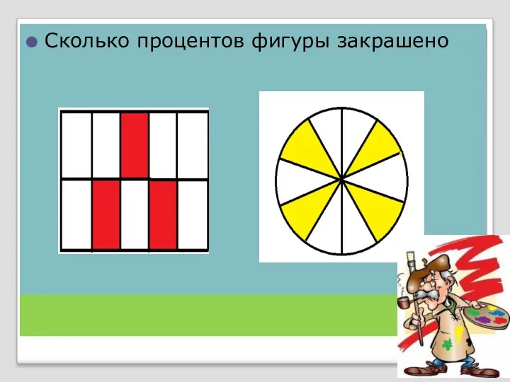 Сколько процентов фигуры закрашено