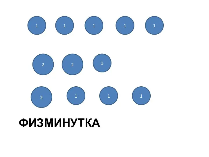 физминутка 1 1 1 1 1 2 2 1 2 1 1 1