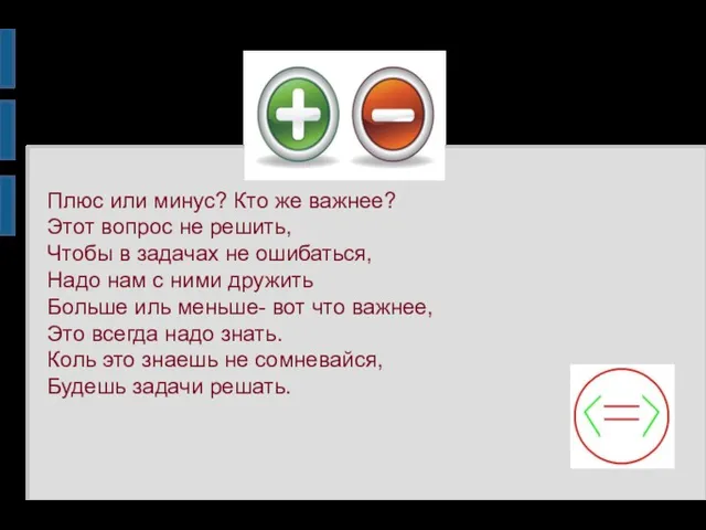 Плюс или минус? Кто же важнее? Этот вопрос не решить,