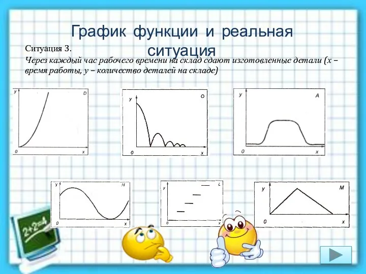 Ситуация 3. Через каждый час рабочего времени на склад сдают