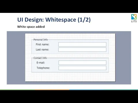 UI Design: Whitespace (1/2) White space added