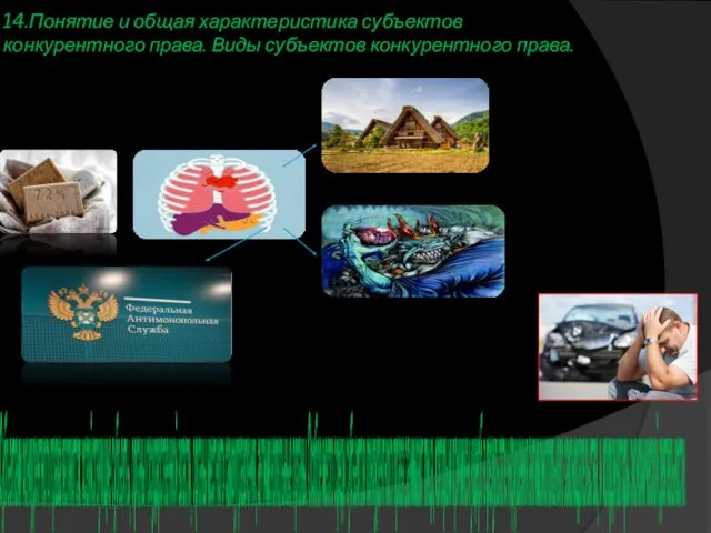 14.Понятие и общая характеристика субъектов конкурентного права. Виды субъектов конкурентного