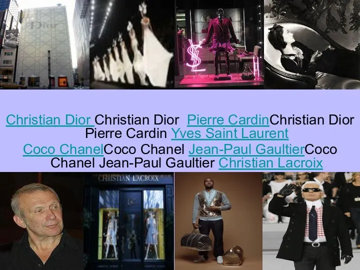 Christian Dior Christian Dior Pierre CardinChristian Dior Pierre Cardin Yves
