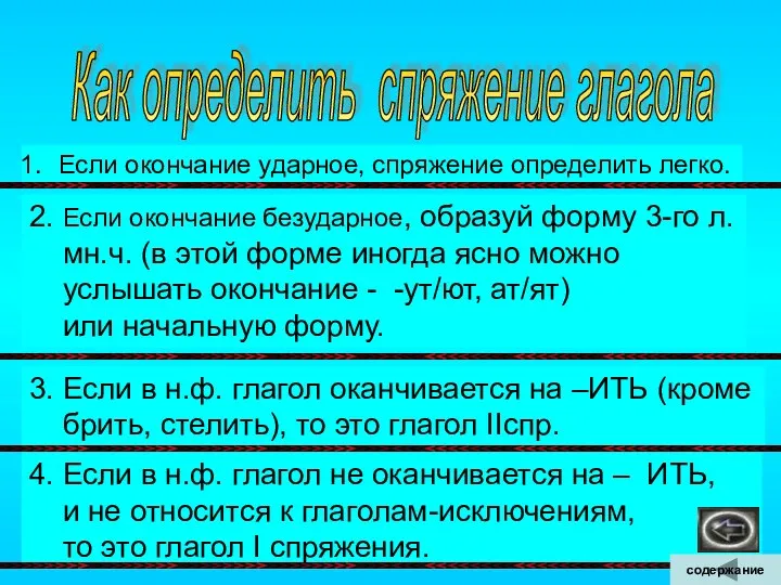 Как определить спряжение глагола Если окончание ударное, спряжение определить легко.