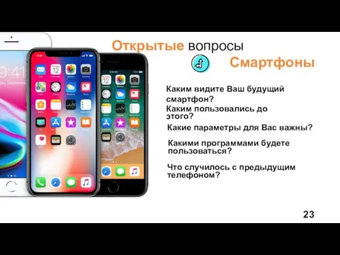 Открытые вопросы Смартфоны Какие параметры для Вас важны? Каким видите