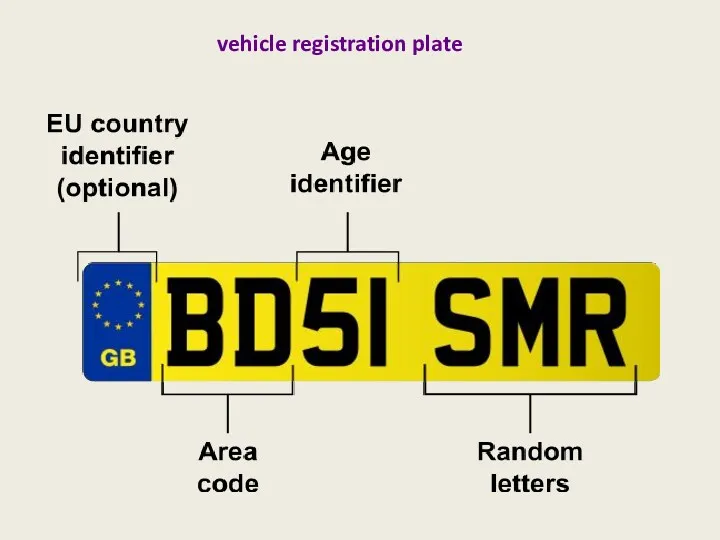vehicle registration plate