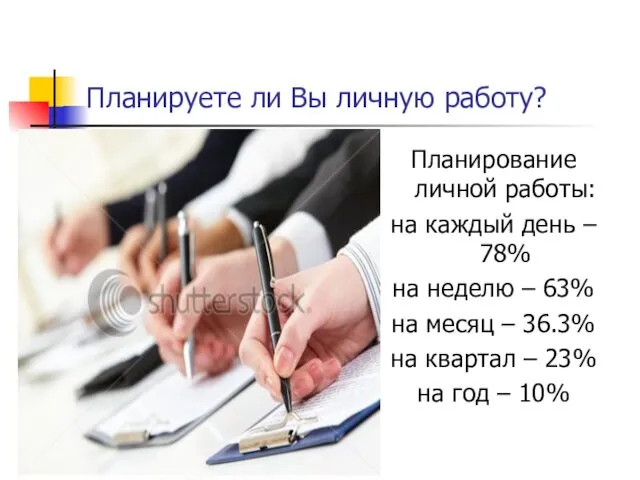 Планируете ли Вы личную работу? Планирование личной работы: на каждый