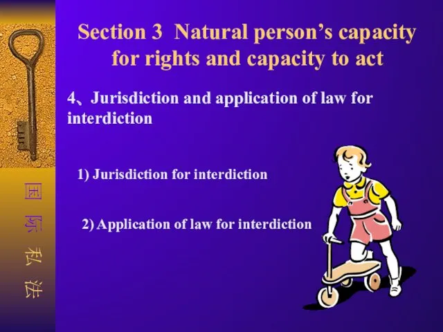 Section 3 Natural person’s capacity for rights and capacity to