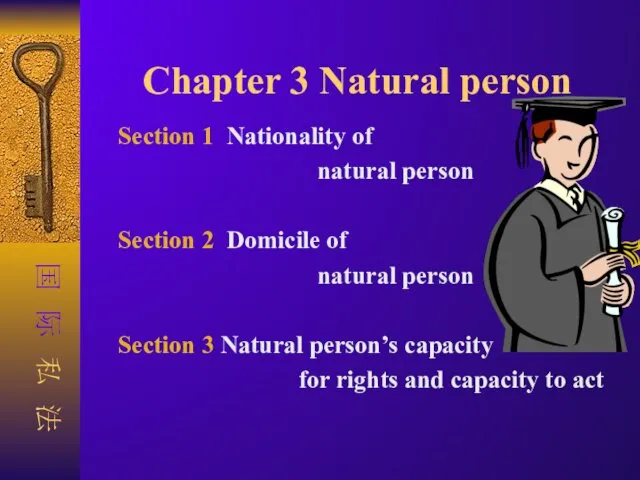 Chapter 3 Natural person Section 1 Nationality of natural person