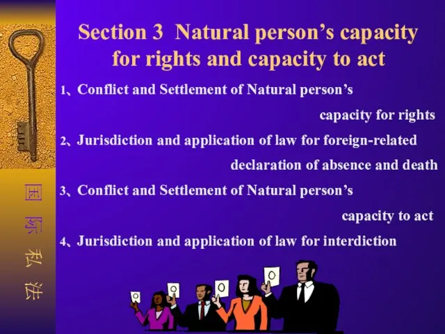 Section 3 Natural person’s capacity for rights and capacity to