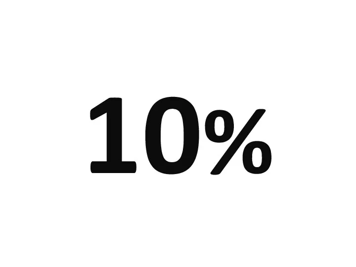 10%