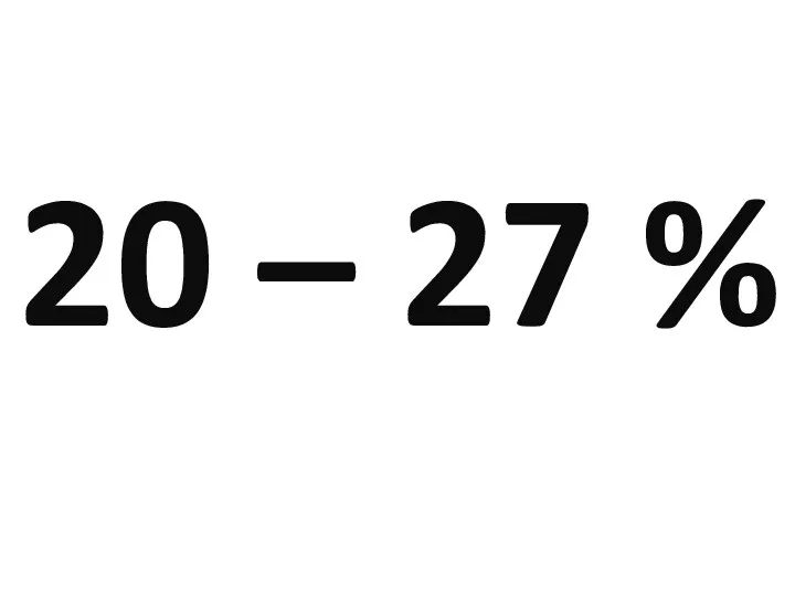 20 – 27 %