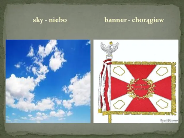 sky - niebo banner - chorągiew