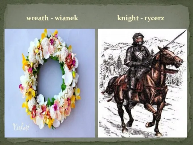 wreath - wianek knight - rycerz