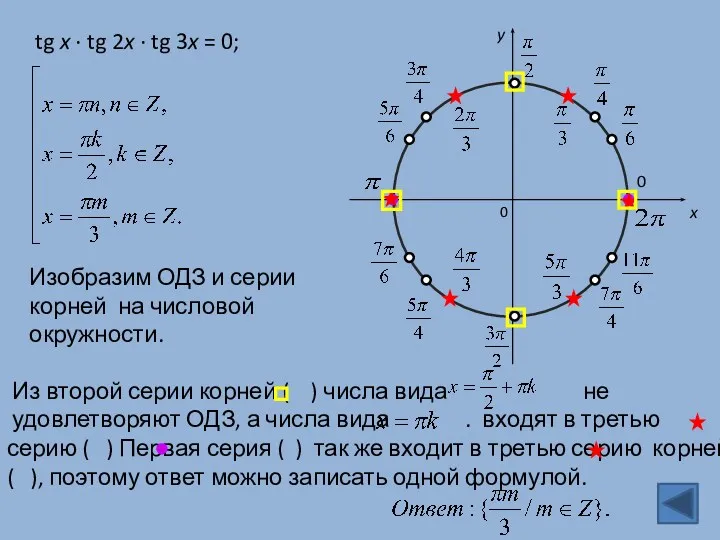 tg x · tg 2x · tg 3x = 0;