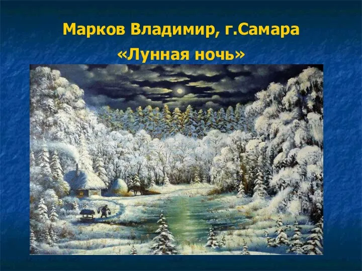 Марков Владимир, г.Самара «Лунная ночь»