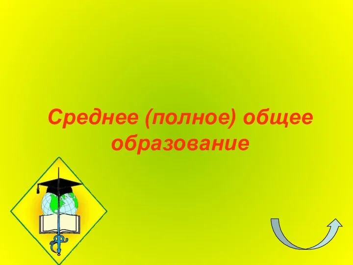 Среднее (полное) общее образование