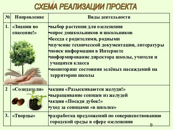 СХЕМА РЕАЛИЗАЦИИ ПРОЕКТА