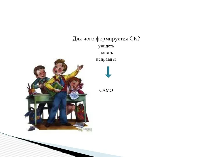 Для чего формируется СК? увидеть понять исправить САМО