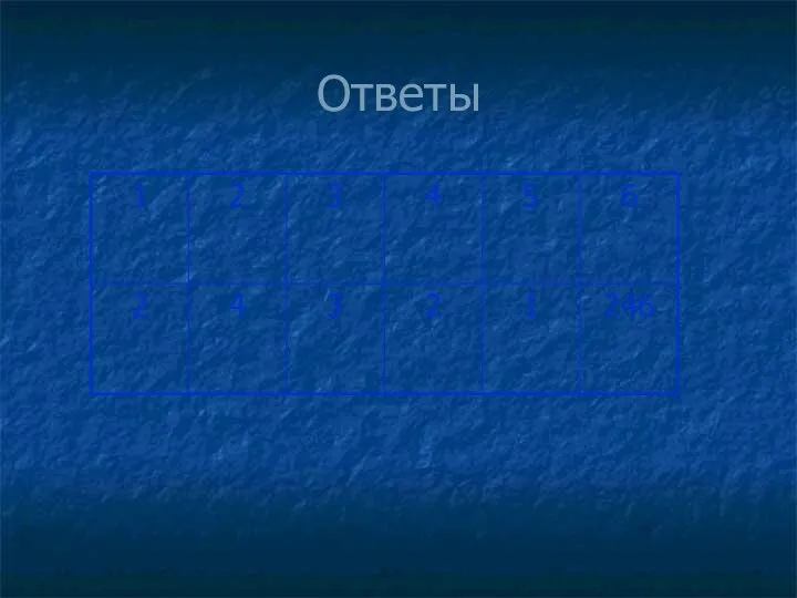 Ответы