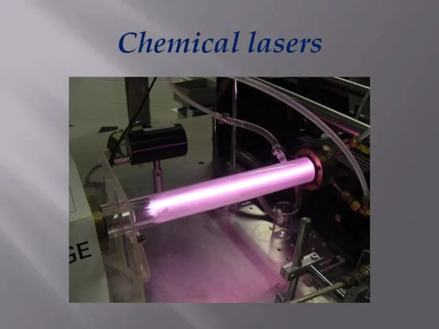 Chemical lasers