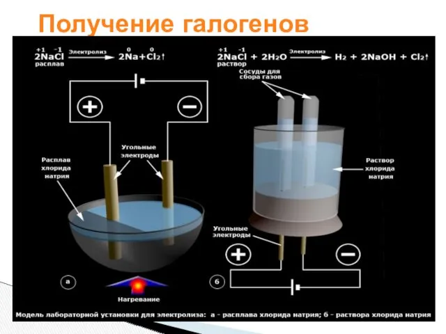 Получение галогенов