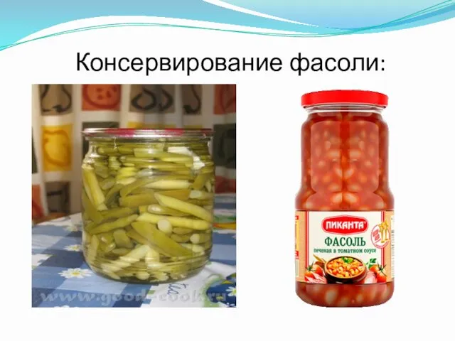 Консервирование фасоли: