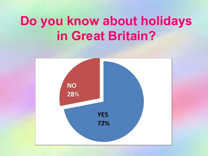 Do you know about holidays in Great Britain?