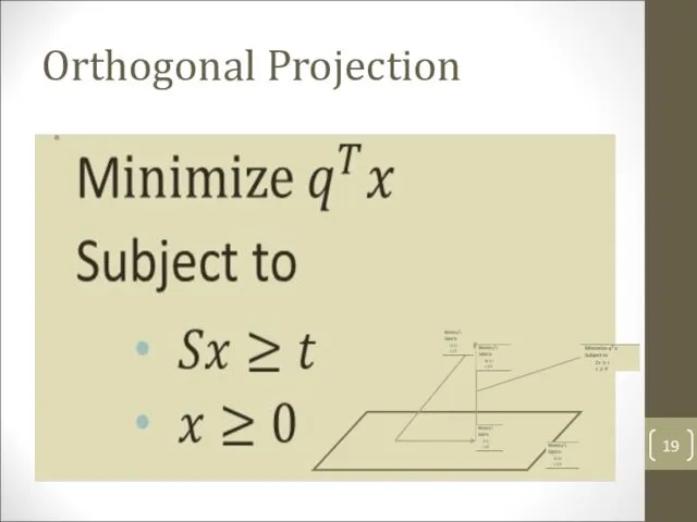 Orthogonal Projection