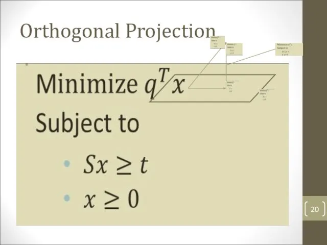 Orthogonal Projection