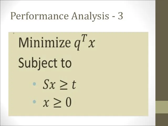 Performance Analysis - 3