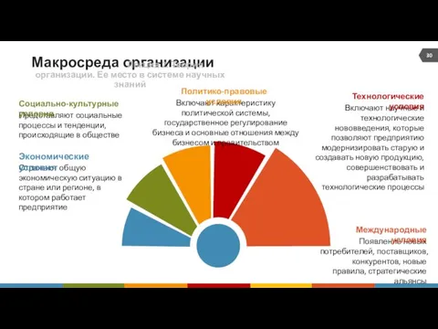 Макросреда организации Лекция 2. Теория организации. Ее место в системе научных знаний