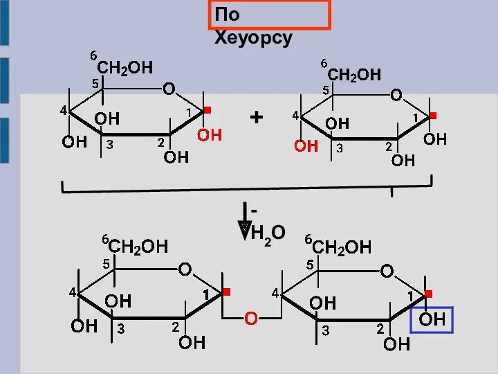 По Хеуорсу + - Н2О