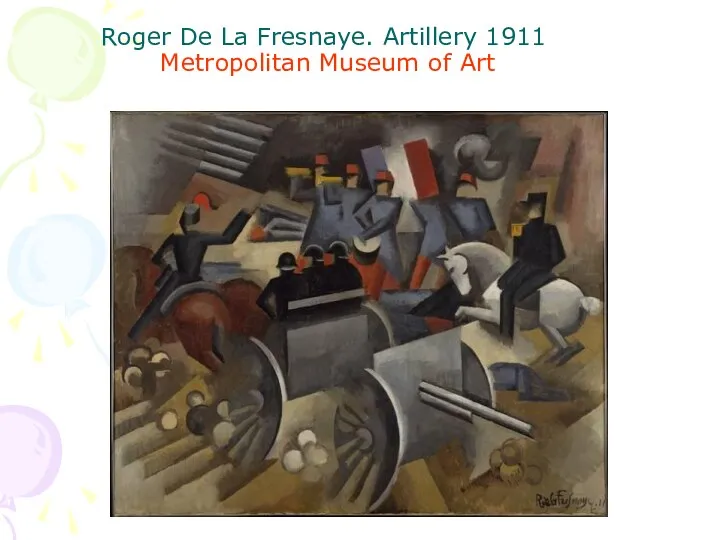 Roger De La Fresnaye. Artillery 1911 Metropolitan Museum of Art