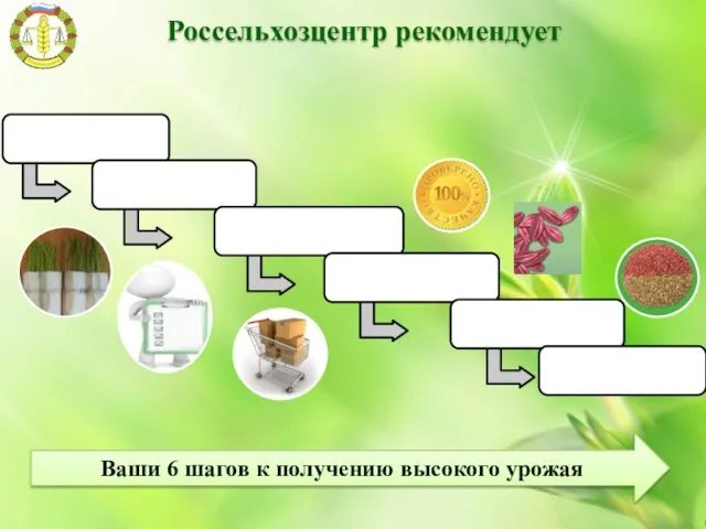 Россельхозцентр рекомендует Ваши 6 шагов к получению высокого урожая