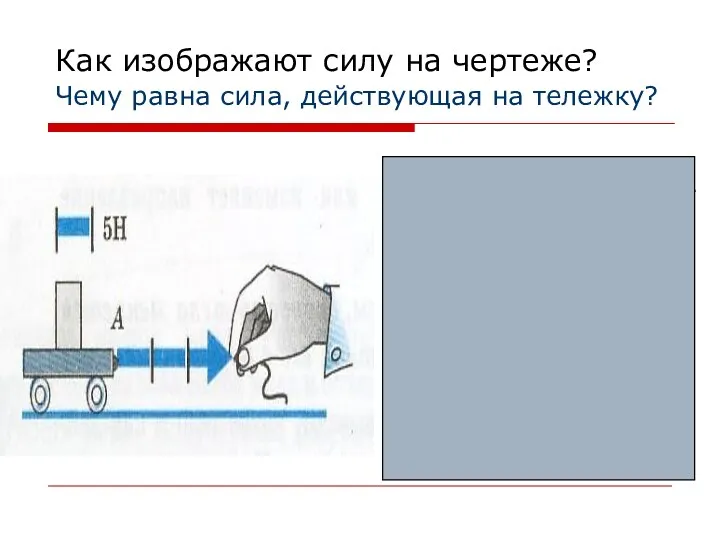 Как изображают силу на чертеже? Чему равна сила, действующая на