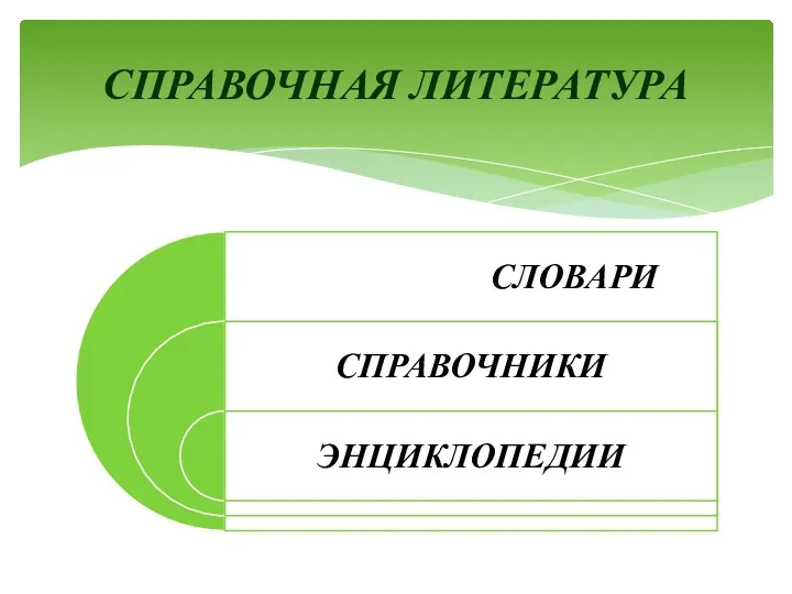 СПРАВОЧНАЯ ЛИТЕРАТУРА