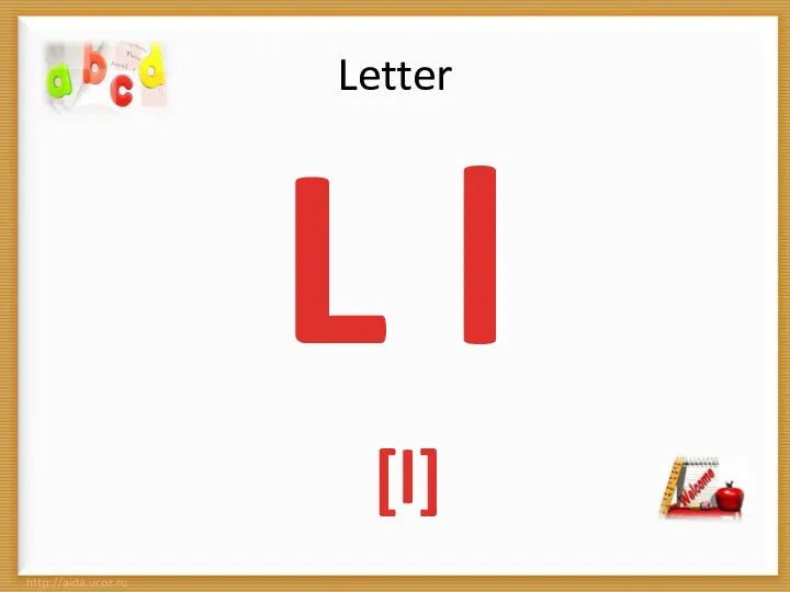 Letter L l [l]