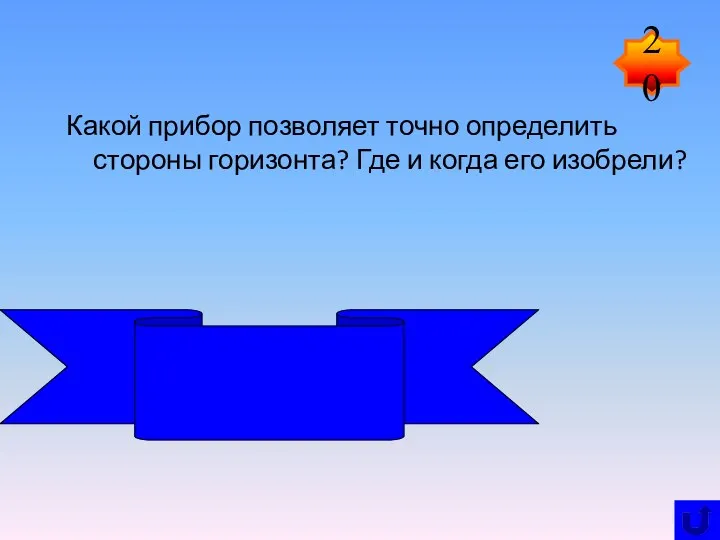 Какой прибор позволяет точно определить стороны горизонта? Где и когда