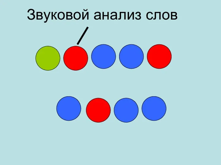 Звуковой анализ слов