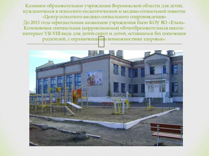 Казенное образовательное учреждение Воронежской области для детей, нуждающихся в психолого-педагогической
