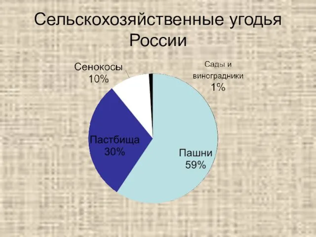 Сельскохозяйственные угодья России