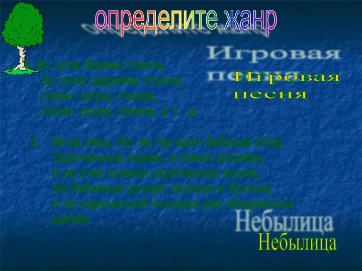 4. Во поле береза стояла, Во поле кудрявая стояла, Люли-