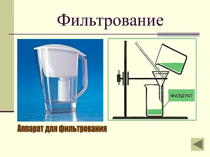 Фильтрование Аппарат для фильтрования